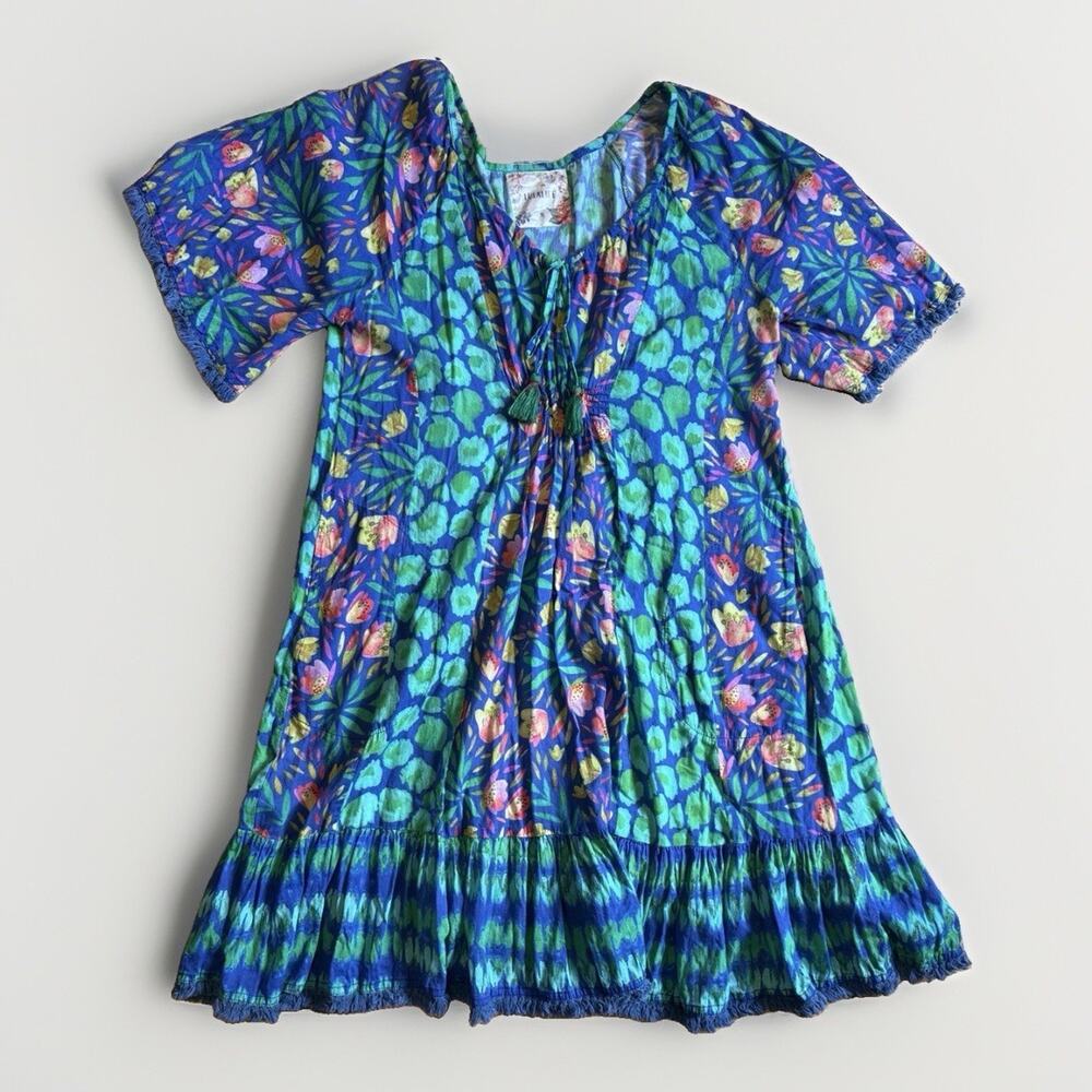 LulaLife Floral Boho Dress Size Medium Cottage Coquette Indie Granola Peasant